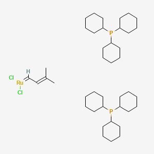 Dichloro (3-methyl-2-butenylidene) bis(tricyclohexylphosphine) ruthenium (II)