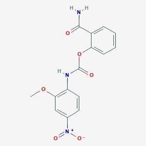 2-(Aminocarbonyl)phenyl 2-methoxy-4-nitrophenylcarbamate