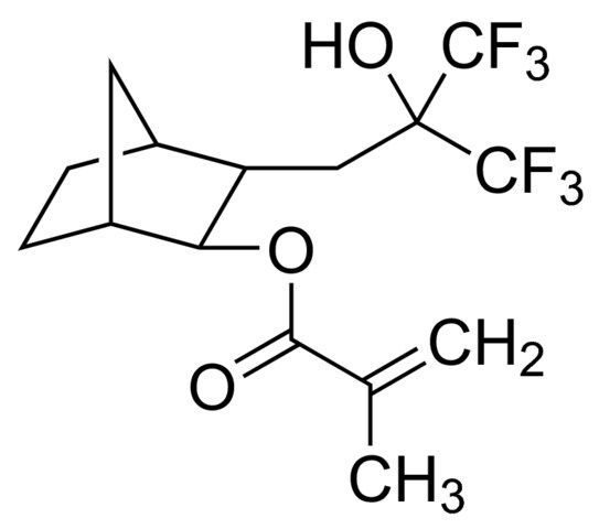 2-[(1′,1′,1′-Trifluoro-2′-(trifluoromethyl)-2′-hydroxy)propyl]-3-norbornyl methacrylate