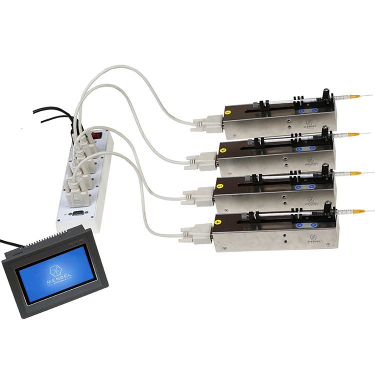 Multi-channel laboratory micro syringe pump