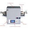 Laboratory 1700℃ Compact Corundum Tube Furnace with 170mm heating zone T1700-50ITS